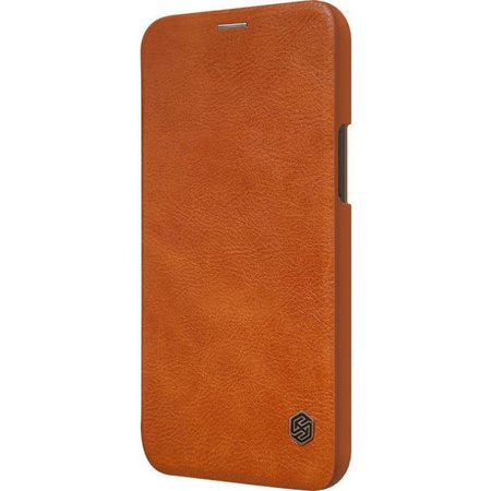 Nillkin Qin Leather Case - Etui Apple iPhone 12 Pro Max (Brown) (IP67-01675)