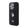 Karl Lagerfeld Gripstand Saffiano Choupette Pins - Etui iPhone 15 Pro Max (czarny) (KLHCP15XGSACHPK)