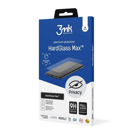 3mk HardGlass Matt Max Privacy - Matowe szkło hartowane z filtrem prywatyzującym do Samsung Galaxy S25 Edge (3MK_5903108651837)