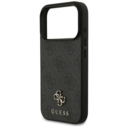Guess 4G Small 4G and Classic MagSafe - Etui do iPhone 17 Pro (czarny) (GUHMP17LP4SM4MK)