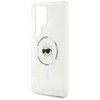 Karl Lagerfeld Button Karl Head Printed Logo MagSafe - Etui Samsung Galaxy S25 Ultra (biały) (KLHMS25LHLSKIH)