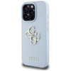 Guess Grained Big 4G Logo Small Classic Logo - Etui do iPhone 16 Pro Max (niebieski) (GUHCP16XPGT4MBB)