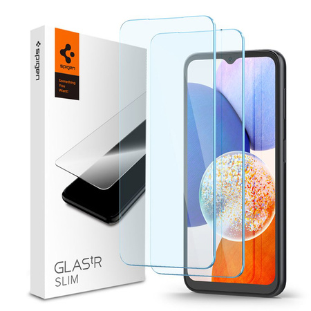 Spigen Glas.TR Slim 2-Pack - Szkło hartowane do Samsung Galaxy A15 4/5G / A25 5G / M15 5G (2 sztuki) (AGL07447)