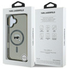 Karl Lagerfeld IML Metal Karl Head MagSafe - Etui iPhone 16 (czarny) (KLHMP16SHLSKIK)