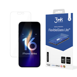 3mk FlexibleGlass Lite - Szkło hybrydowe do iPhone 16 (3MK_5903108586429)