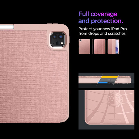 Spigen Urban Fit - Etui do iPad Pro 11" (M4, 2024) (Rose Gold) (ACS07021)