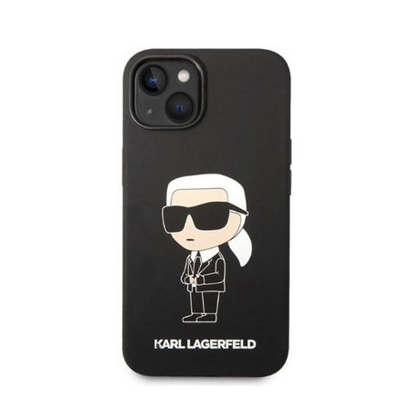 Karl Lagerfeld Silicone NFT Ikonik - Etui iPhone 14 Plus (czarny) (KLHCP14MSNIKBCK)