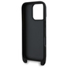 Karl Lagerfeld Saffiano Karl & Choupette Metal Pin CBDY Strap - Etui iPhone 16 Pro (czarny) (KLHCP16LSAKCPBK)