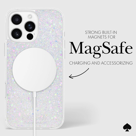 Kate Spade New York Protective MagSafe - Etui iPhone 16 Pro Max (Chunky Glitter) (KS054960)