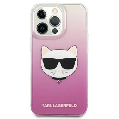 Karl Lagerfeld Choupette Head - Etui iPhone 13 Pro Max (różowy) (KLHCP13XCTRP)