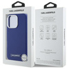 Karl Lagerfeld FW Metal Plate MagSafe - Etui iPhone 16 Pro Max (niebieski) (KLHMP16XPGMSRPB)