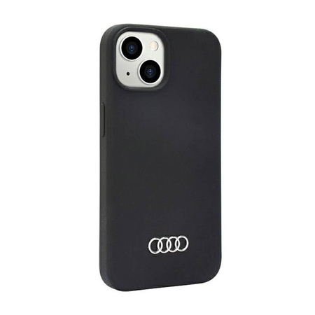 Audi Silicone Case - Etui iPhone 14 (Czarny) (AU-LSRIP14-Q3/D1-BK)