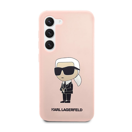 Karl Lagerfeld Silicone NFT Ikonik - Etui Samsung Galaxy S23+ (różowy) (KLHCS23MSNIKBCP)