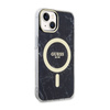 Guess Marble MagSafe - Etui iPhone 14 Plus (Czarny) (GUHMP14MPCUMAK)