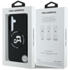 Karl Lagerfeld Silicone Double Heads And Circle MagSafe - Etui Samsung Galaxy S25 (czarny) (KLHMS25SSKCHTCK)