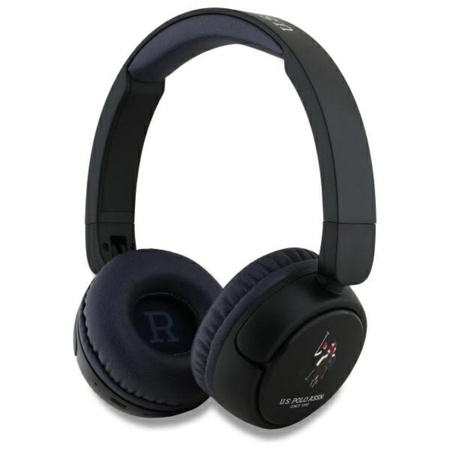 US Polo Assn DH Color Logo - Bezprzewodowe słuchawki nauszne Bluetooth V5.3 (granatowy) (USHPV6PCOV)