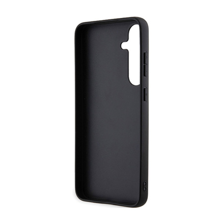 Karl Lagerfeld Gripstand Saffiano Karl & Choupette Pins - Etui Samsung Galaxy S24 (czarny) (KLHCS24SGSAKCPK)