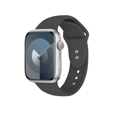 Crong Liquid - Pasek do Apple Watch 44/45/46/49 mm (grafitowy) (CRG-44LQB-GRP)
