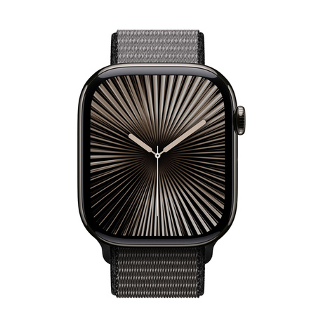 Crong Nylon - Pasek sportowy do Apple Watch 44/45/46/49 mm (Night Grey) (CRG44NLBAGR)