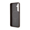 Guess 4G Collection Leather Metal Logo MagSafe - Etui Samsung Galaxy S24+ (brązowy) (GUHMS24MG4GFRW)