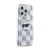 Karl Lagerfeld IML Choupette Head & Monogram - Etui iPhone 15 Pro (przezroczysty) (KLHCP15LHKLPCHT)