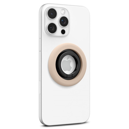 Spigen Nano Pop MagSafe Phone Ring - Magnetyczny uchwyt na palec z funkcją podstawki (Coconut Beige) (AMP09031)