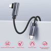 Unitek Kabel USB-C kątowy 90° PD100W 3m - czarny (C14123BK-3M)