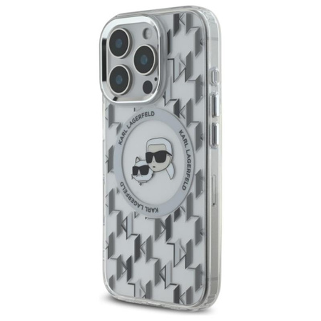 Karl Lagerfeld IML Monogram Karl Choupette Head MagSafe Etui iPhone 16 Pro