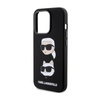 Karl Lagerfeld Silicone Karl & Choupette Heads - Etui iPhone 15 Pro (czarny) (KLHCP15LSDHKCNK)