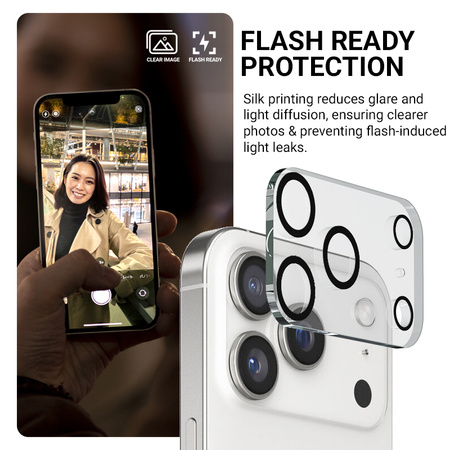 Crong Lens Shield - Szkło na aparat i obiektyw iPhone 17 Pro Max (CRGLSIP1769P)