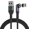 Statik 360 - kabel USB-A z trzema wymiennymi wtyczkami magnetycznymi, 1m (USB-C, micro USB, lightning) (black) (PUP-0420-3FT-RTL)