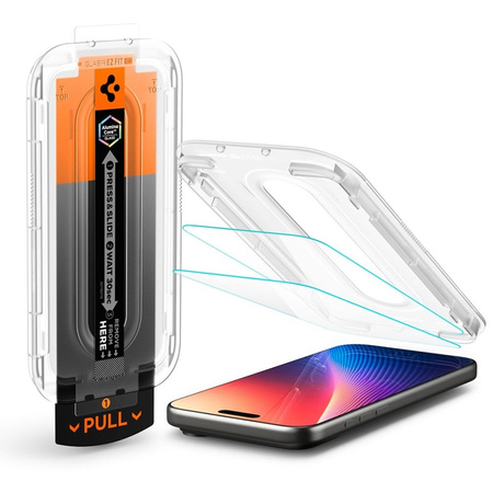 Spigen GLAS.TR EZ Fit Pro - Szkło hartowane do iPhone 17 Pro Max / 16 Pro Max (AGL10095)
