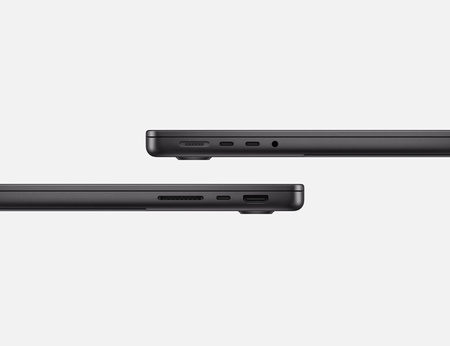 Apple MacBook Pro 14" M4 (10-core CPU 10-core GPU) 16GB RAM 1TB SSD 70W - Gwiezdna Czerń (MW2V3ZE/A)