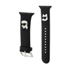 Karl Lagerfeld 3D Rubber Karl & Choupette Heads NFT - Pasek do Apple Watch 42/44/45/49 mm (czarny) (KLAWLSLKCNK)