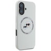 Karl Lagerfeld Silicone Double Heads And Circle MagSafe - Etui do iPhone 16 (beżowy) (KLHMP16SSKCHTCE)