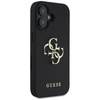 Guess Grained Big 4G Logo Small Classic Logo - Etui do iPhone 16 (czarny) (GUHCP16SPGT4MBK)