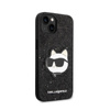 Karl Lagerfeld NFT Glitter Choupette Patch - Etui iPhone 14 Plus (czarny) (KLHCP14MG2CPK)