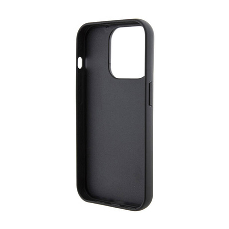 Karl Lagerfeld Gripstand Saffiano Choupette Pins - Etui iPhone 14 Pro (czarny) (KLHCP14LGSACHPK)