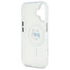Karl Lagerfeld IML Metal Choupette Head MagSafe - Etui iPhone 16 Plus (biały) (KLHMP16MHLSCHH)