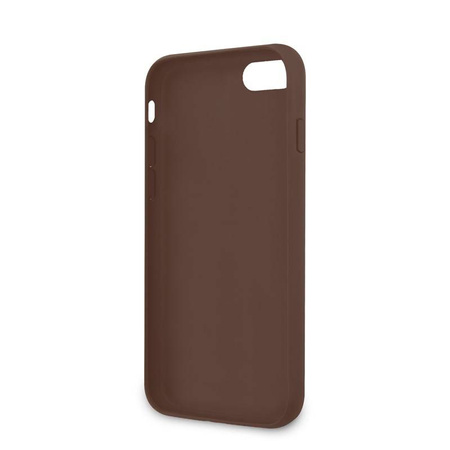 Guess 4G Bottom Stripe Collection - Etui iPhone SE 2020 / 8 / 7 (brązowy) (GUHCI8G4GLBR)