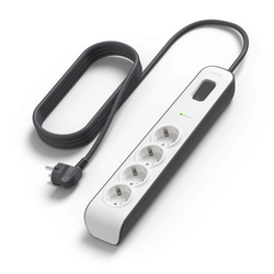 Belkin Listwa zasilająca przeciwprzepięciowa 525J, 4 gniazda Schuko, 2m (BSV400VF2M-V2)