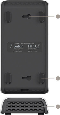 Belkin hub 10x Port 2.4A USB ładowarka  (B2B139VF)