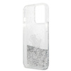 Karl Lagerfeld Liquid Glitter Choupette Fun - Etui iPhone 13 Pro Max (srebrny) (KLHCP13XGCFS)