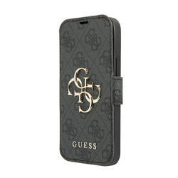 Guess Booktype 4G Big Metal Logo - Etui iPhone 13 Pro Max (szary) (GUBKP13X4GMGGR)