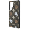 Guess 4G Printed Colored Peony Pattern MagSafe - Etui do Samsung Galaxy S25 Ultra (brązowy) (GUHMS25LP4PWPW)