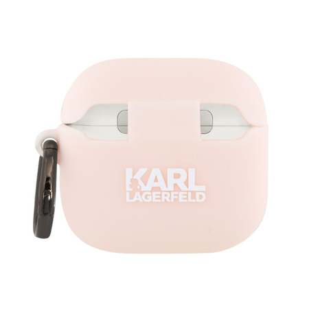 Karl Lagerfeld Silicone Choupette Head 3D - Etui AirPods 4 (różowy) (KLA4RUNCHP)