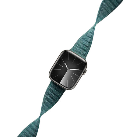 Crong Melange - Pasek magnetyczny do Apple Watch 44/45/46/49 mm (turkusowy melanż) (CRG-44MEL-TRQ)
