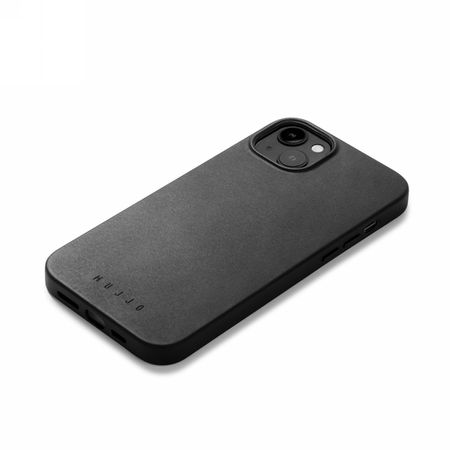 Mujjo Full Leather Case - etui skórzane do iPhone 14 Plus kompatybilne z MagSafe (black) (MUJJO-CL-025-BK)