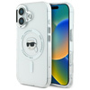 Karl Lagerfeld IML Metal Karl Head MagSafe - Etui iPhone 16 (biały) (KLHMP16SHLSKIH)