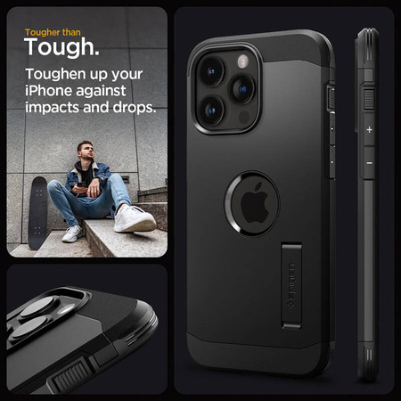 Spigen Tough Armor Mag MagSafe - Etui do iPhone 15 Pro Max (Czarny) (ACS06594)